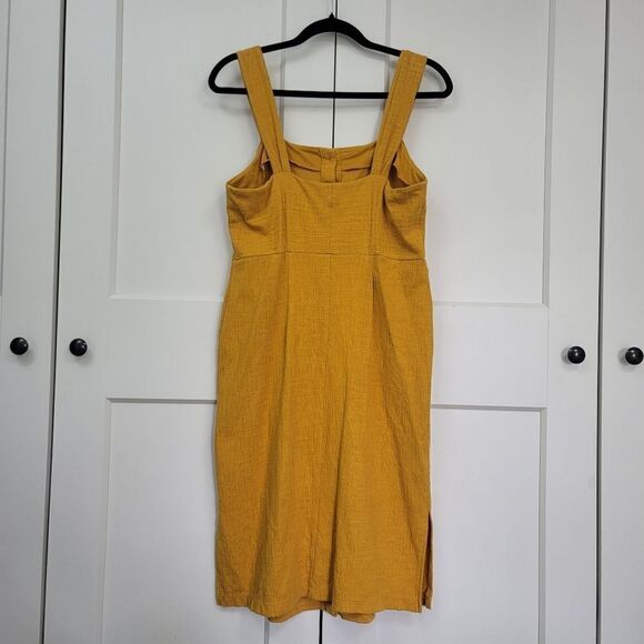 Madewell texture and thread button front tank dress, medium - Picture 7 of 12